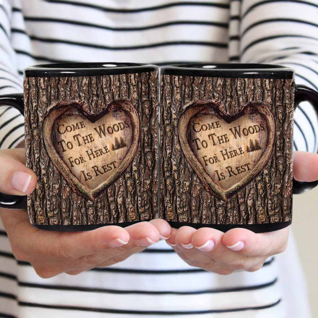 Komm in den Wald, hier findest du Ruhe – Campingbecher