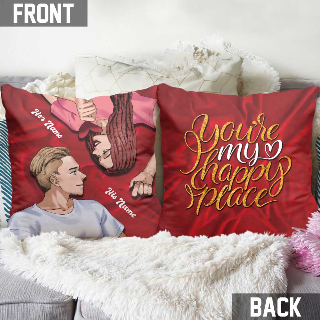 Du bist mein Wohlfühlort – Personalisiertes Pärchenkissen