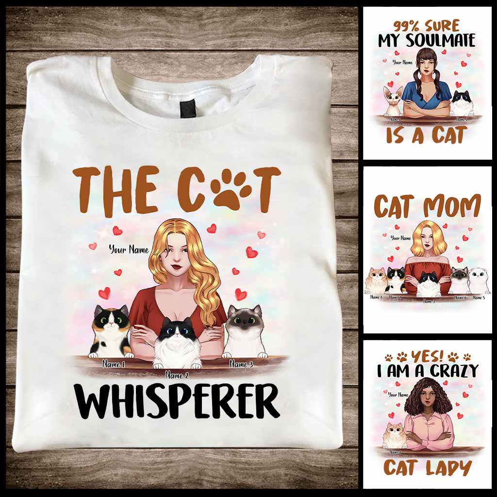 Der Katzenflüsterer – Personalisiertes Katzen-T-Shirt und Hoodie zum Muttertag
