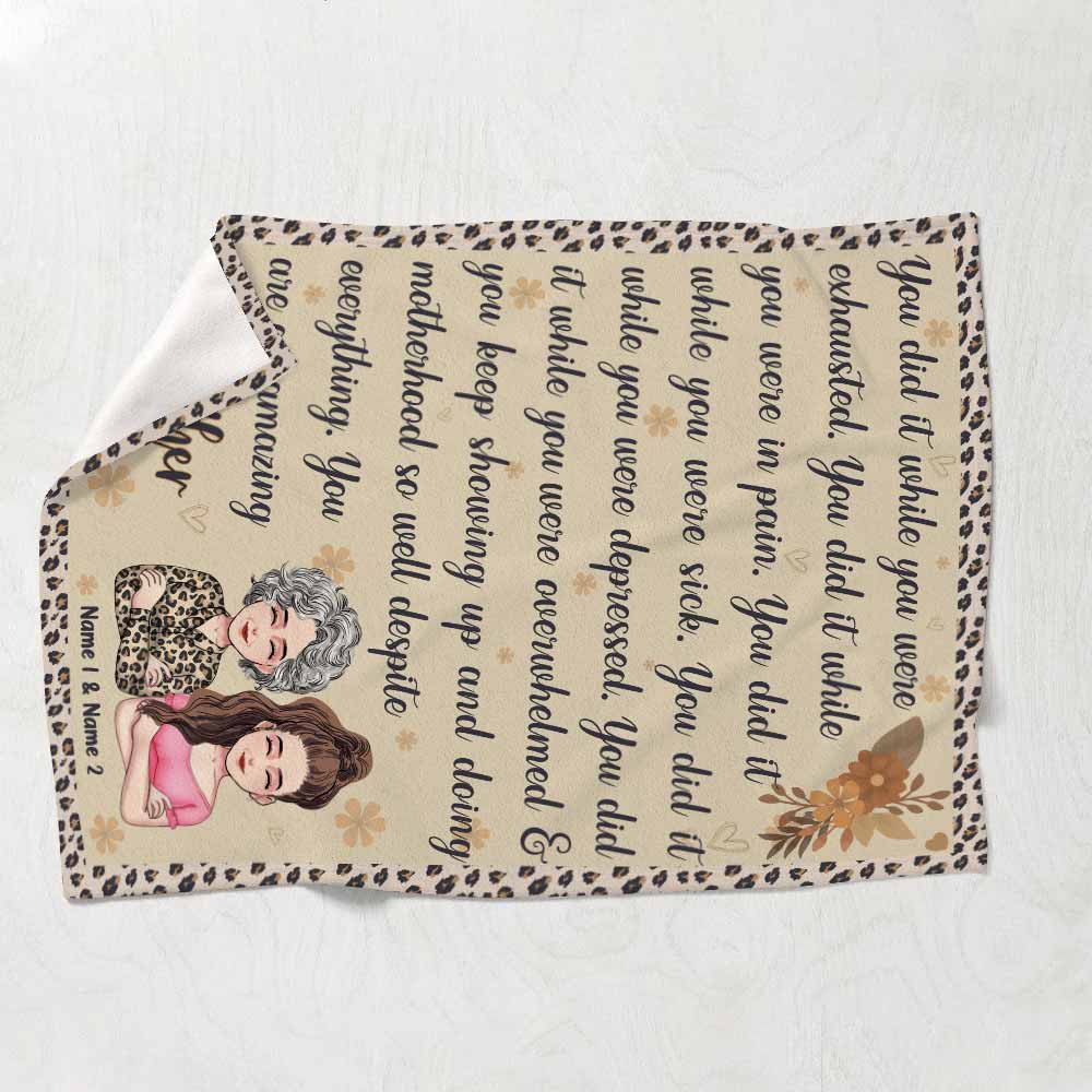 Du bist eine fantastische Mutter – Personalisierte Muttertagsdecke