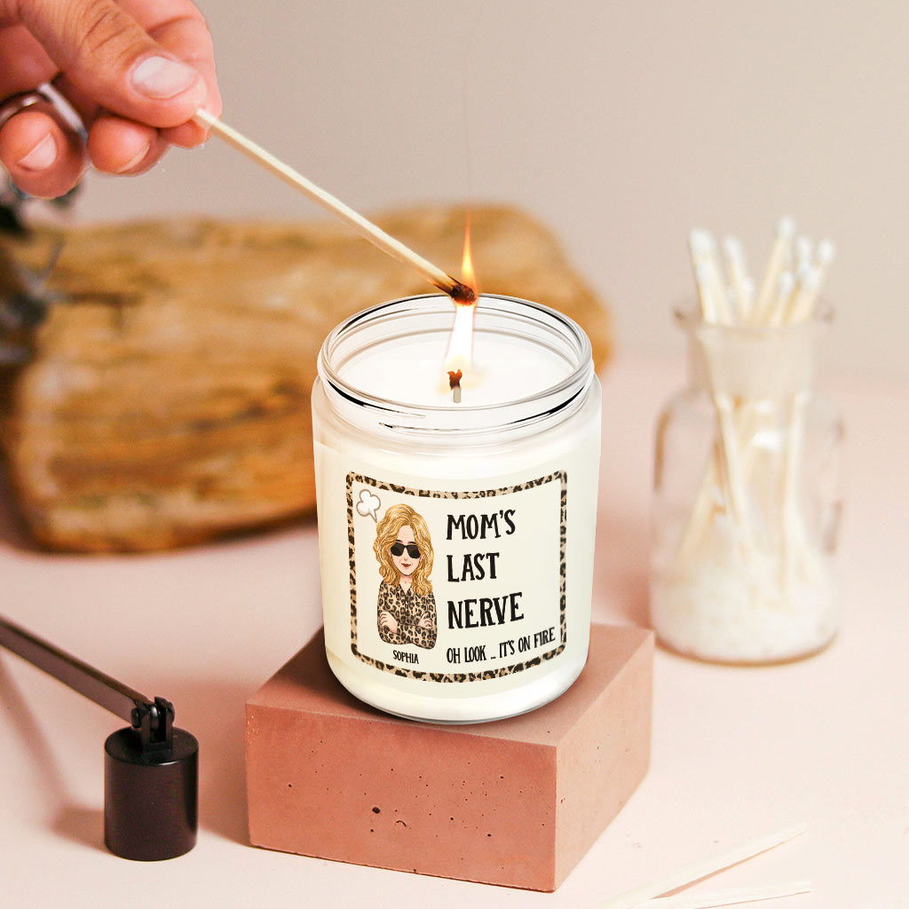 Mom's Last Nerve - Personalized Mother's Day Mother Candle