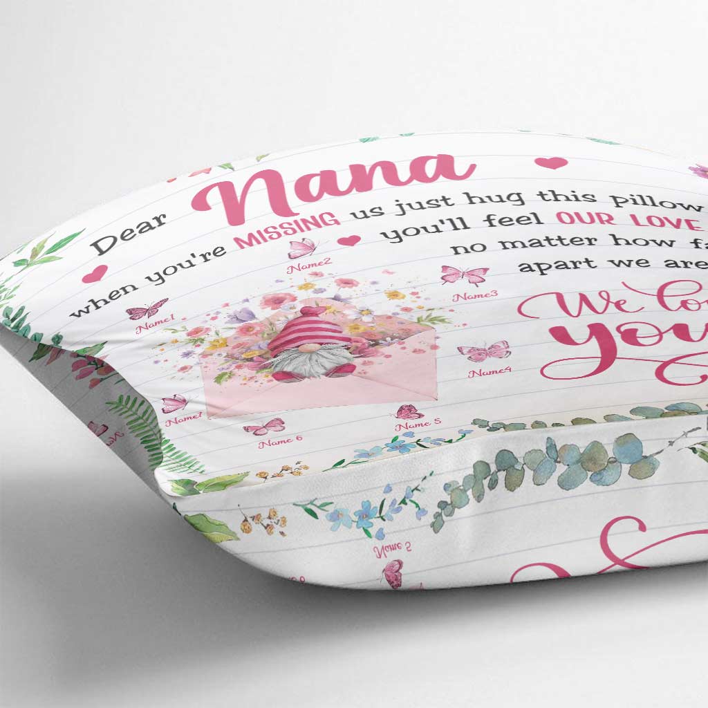 Dear Nana - Personalized Grandma Throw Pillow