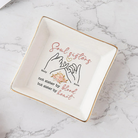 Soul Sisters Pinky Promise - Personalized Bestie Jewelry Dish