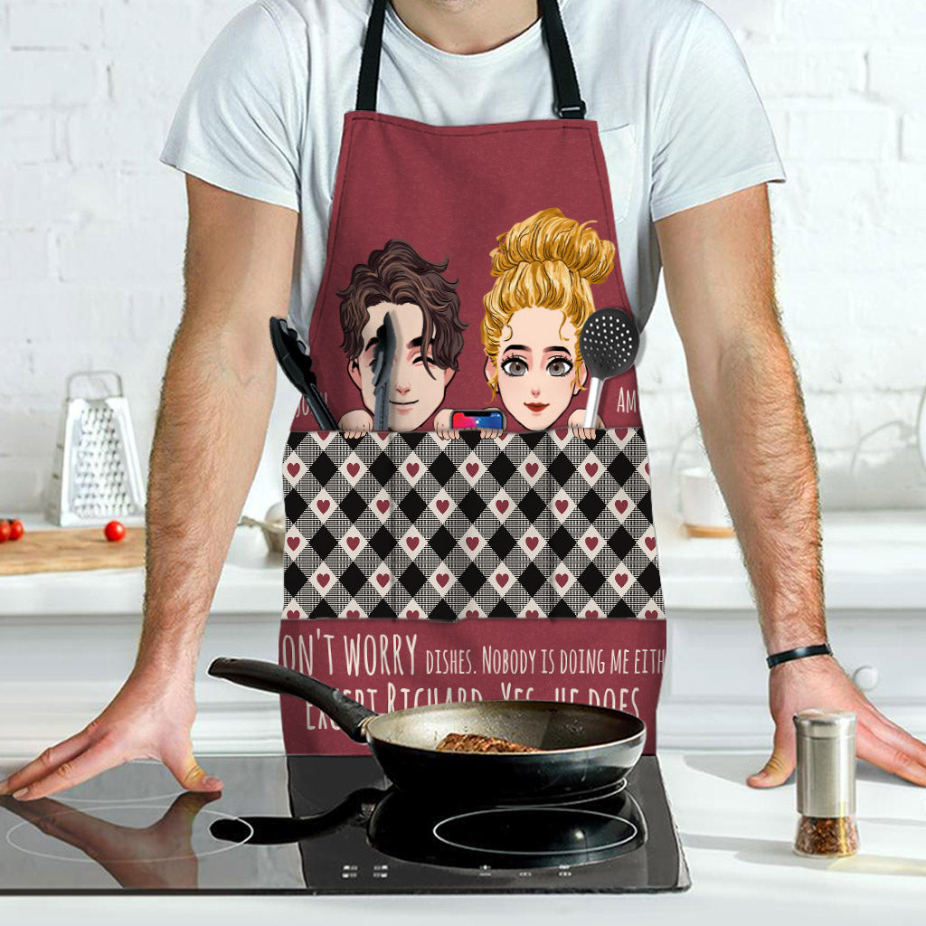 Don't Worry Dishes - Personalisierte Schürze für Paare