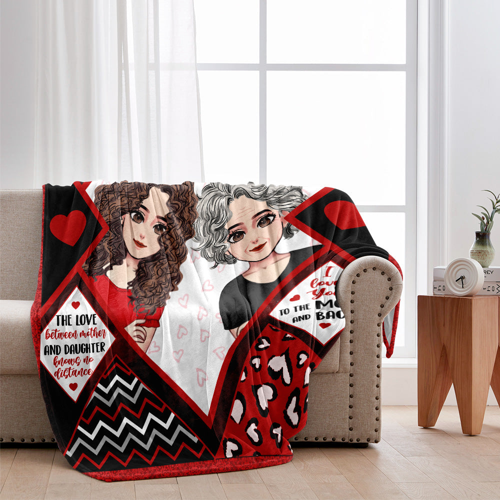 Mutter und Tochter – Personalisierte Muttertagsdecke