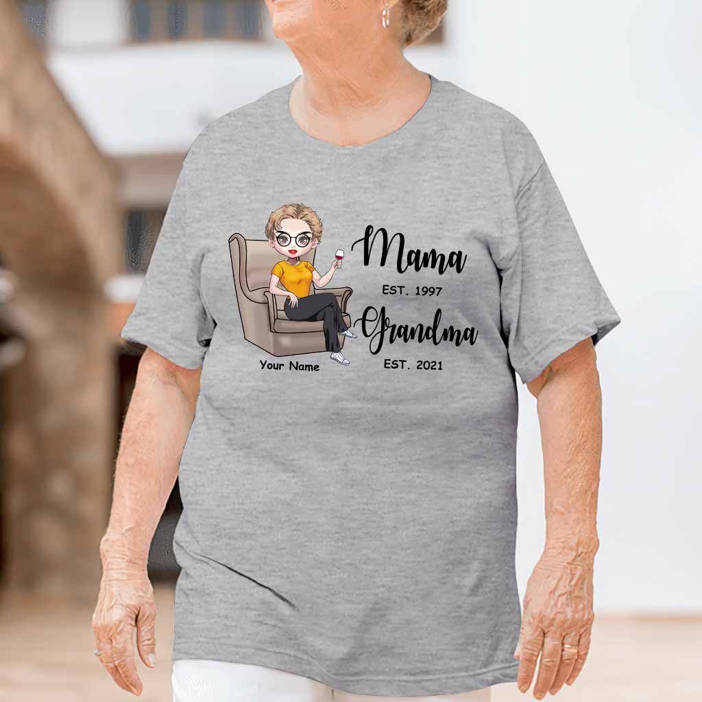 Mama Est Grandma Est – Personalisiertes Muttertags-T-Shirt und Hoodie
