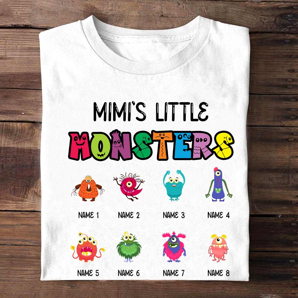 Oma und kleine Monster – Personalisiertes Muttertags-T-Shirt und Hoodie für Omas