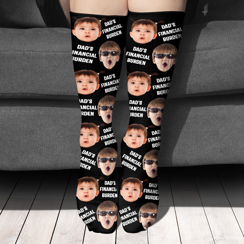 Dad's Financial Burden - Personalized Father Socks