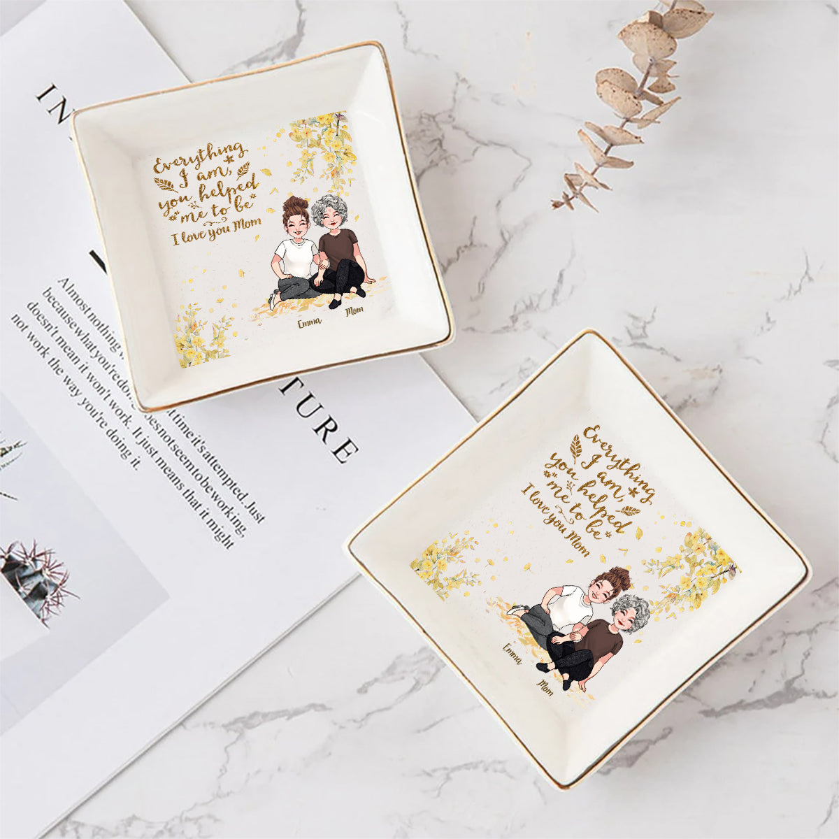 Alles, was ich bin – Personalisierte Schmuckschale zum Muttertag