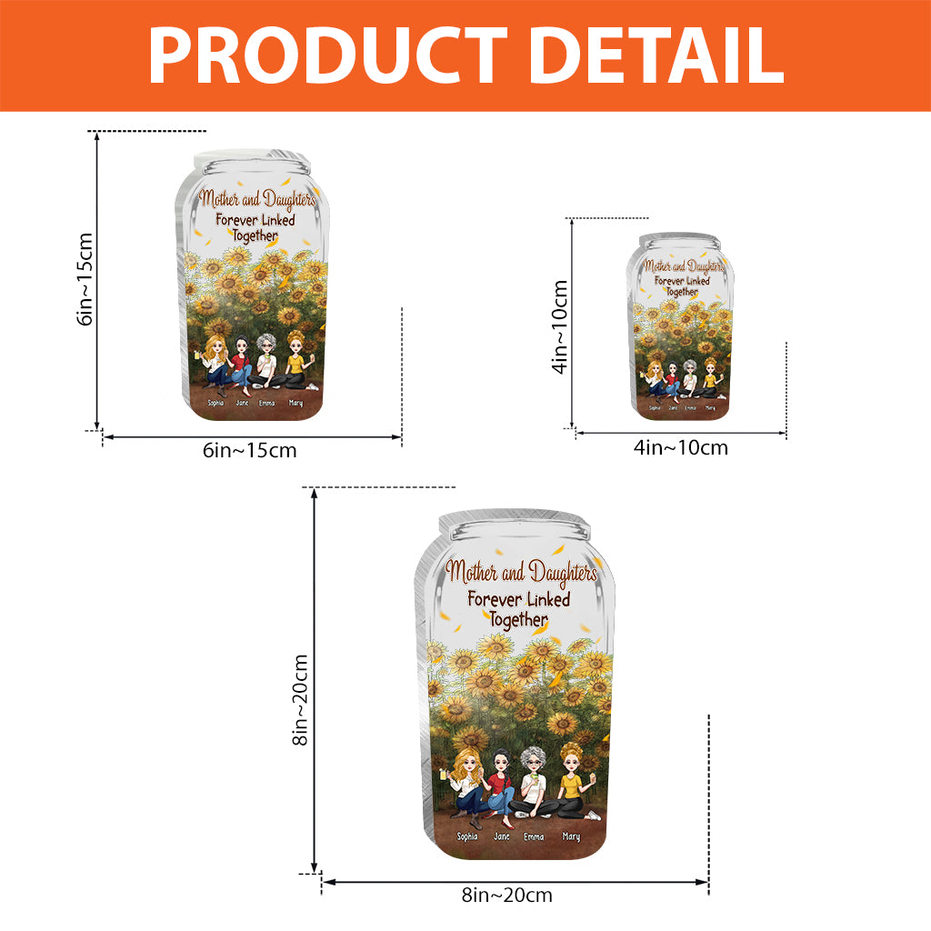 Mother and Daughters - Personalized Mother's Day Grandma Custom Shaped Acrylic Plaque