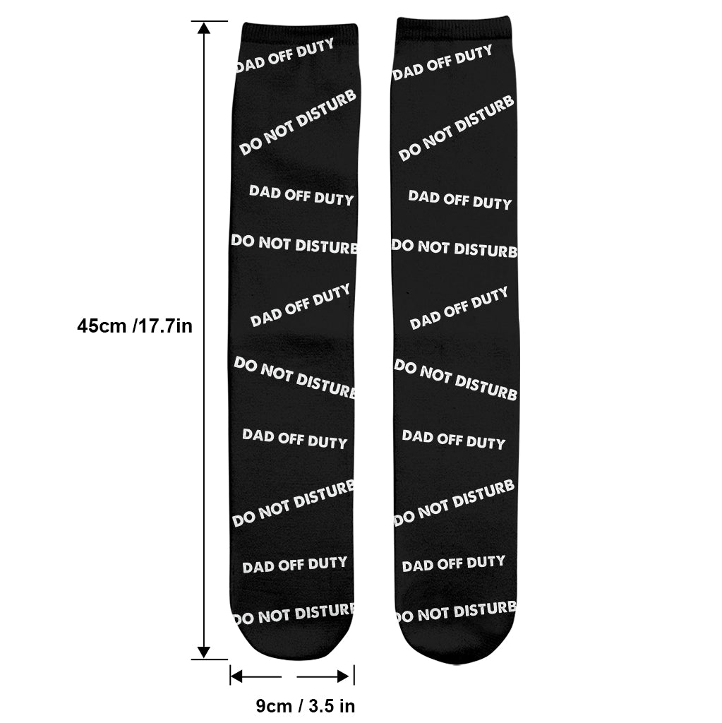 Dad Off Duty - Personalized Father Socks