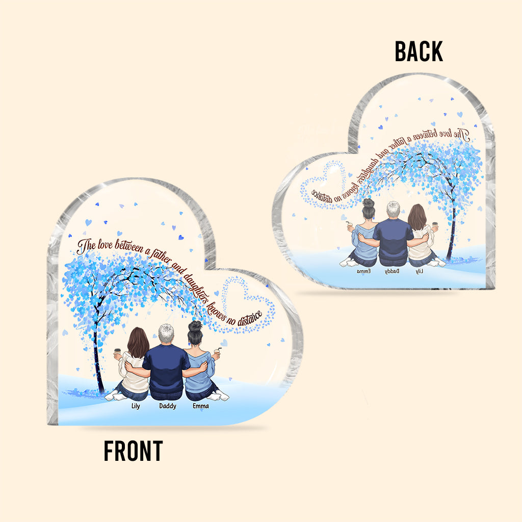 Father & Daughters - Personalized Father Custom Shaped Acrylic Plaque