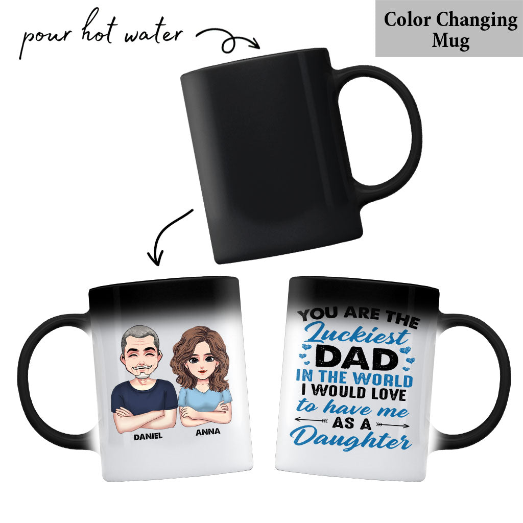You're The Luckiest Dad - Personalized Father Mug
