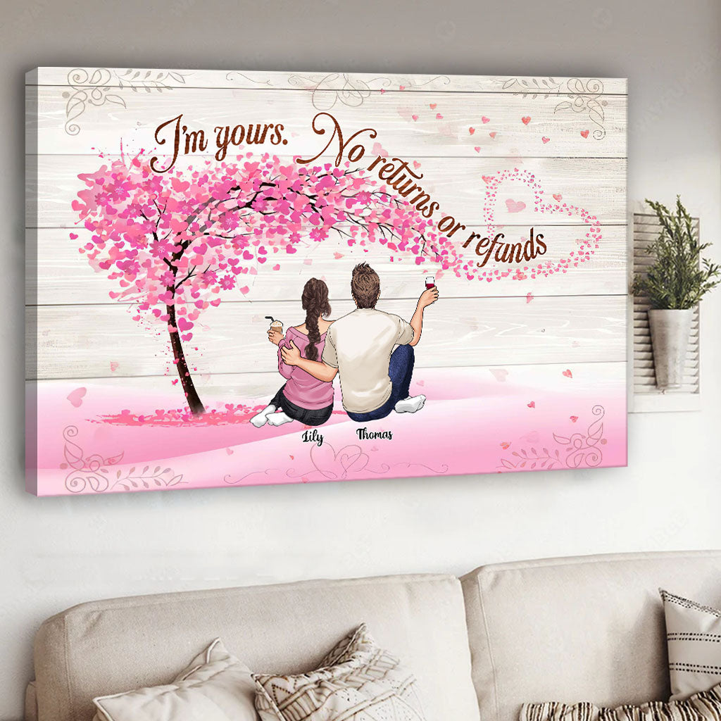 I'm Yours - Personalized Couple Canvas And Poster