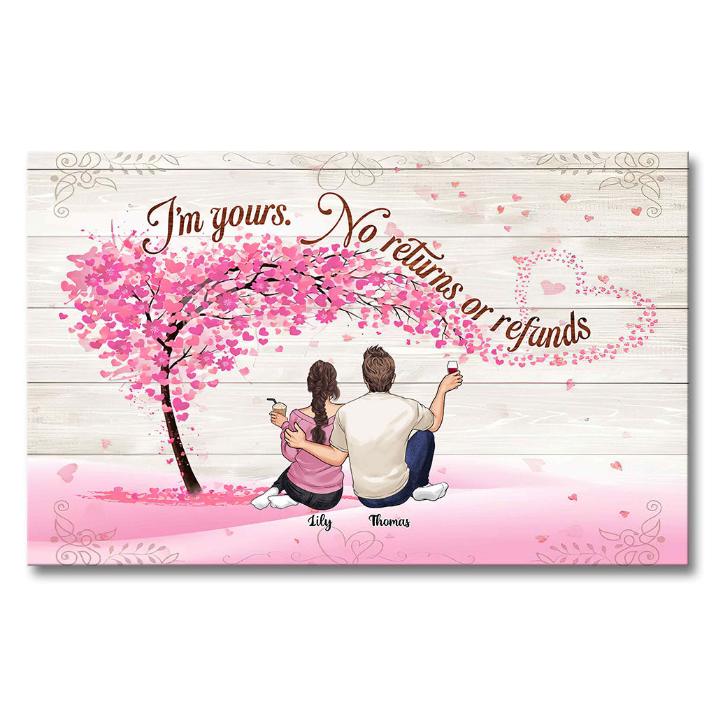 I'm Yours - Personalized Couple Canvas And Poster