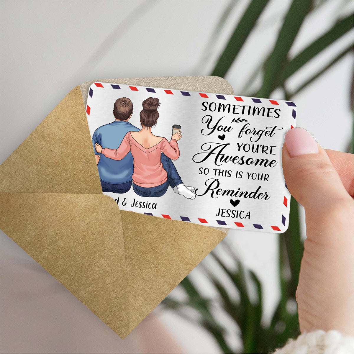 You're Awesome - Gift for dad, grandpa, uncle, brother, sister, husband, wife, boyfriend, girlfriend, friend - Personalized Wallet Insert Card