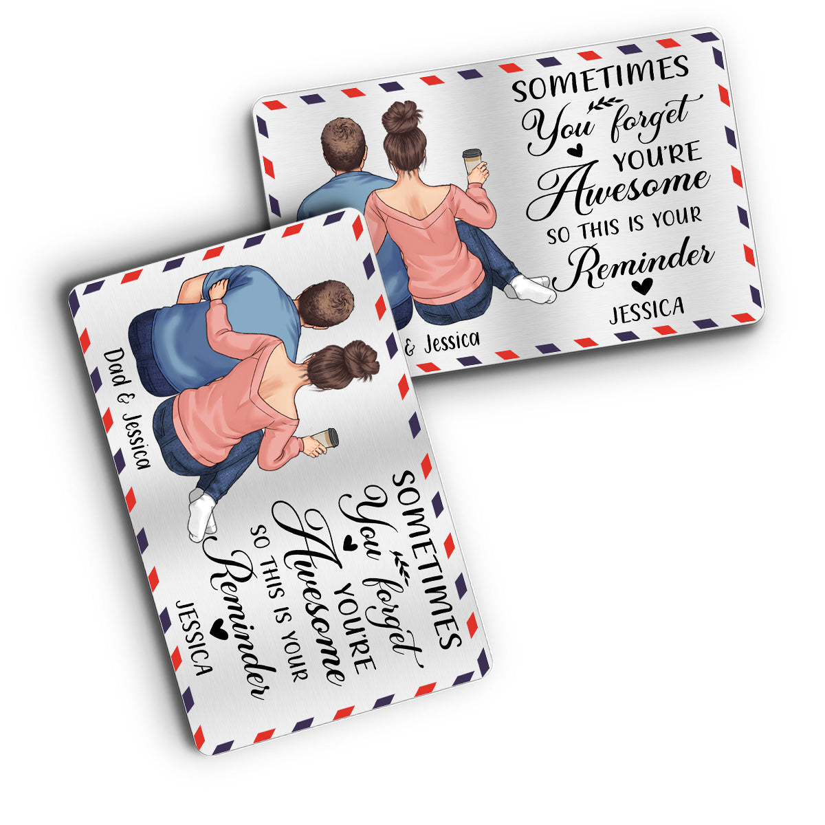 You're Awesome - Gift for dad, grandpa, uncle, brother, sister, husband, wife, boyfriend, girlfriend, friend - Personalized Wallet Insert Card