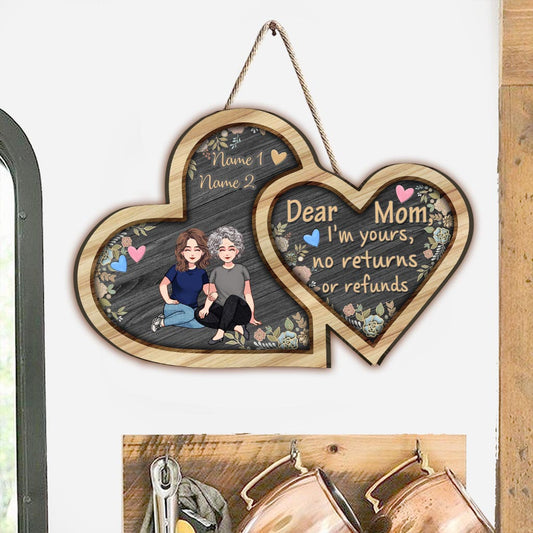 Ich gehöre dir – Personalisiertes Muttertags-Holzschild