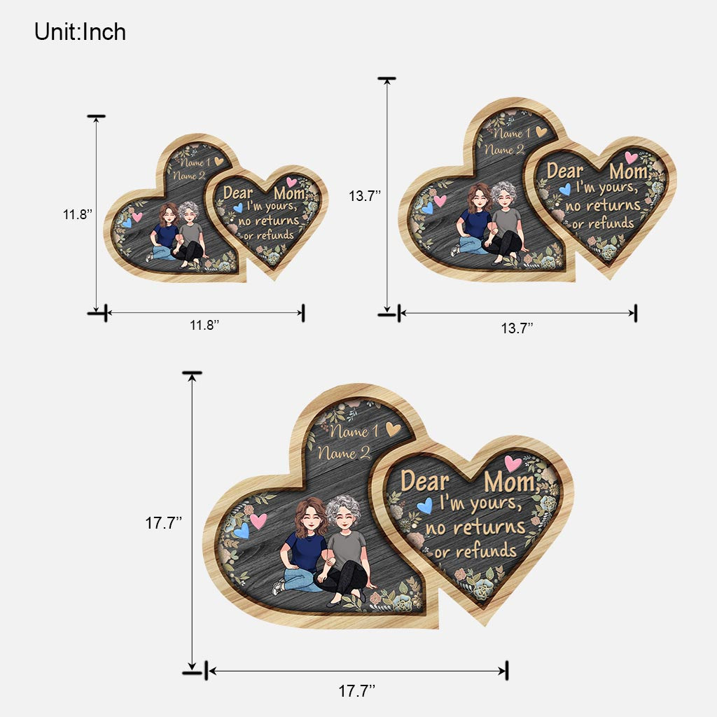 Ich gehöre dir – Personalisiertes Muttertags-Holzschild