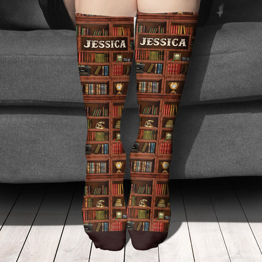 Wenn du das lesen kannst – personalisierte Buchsocken