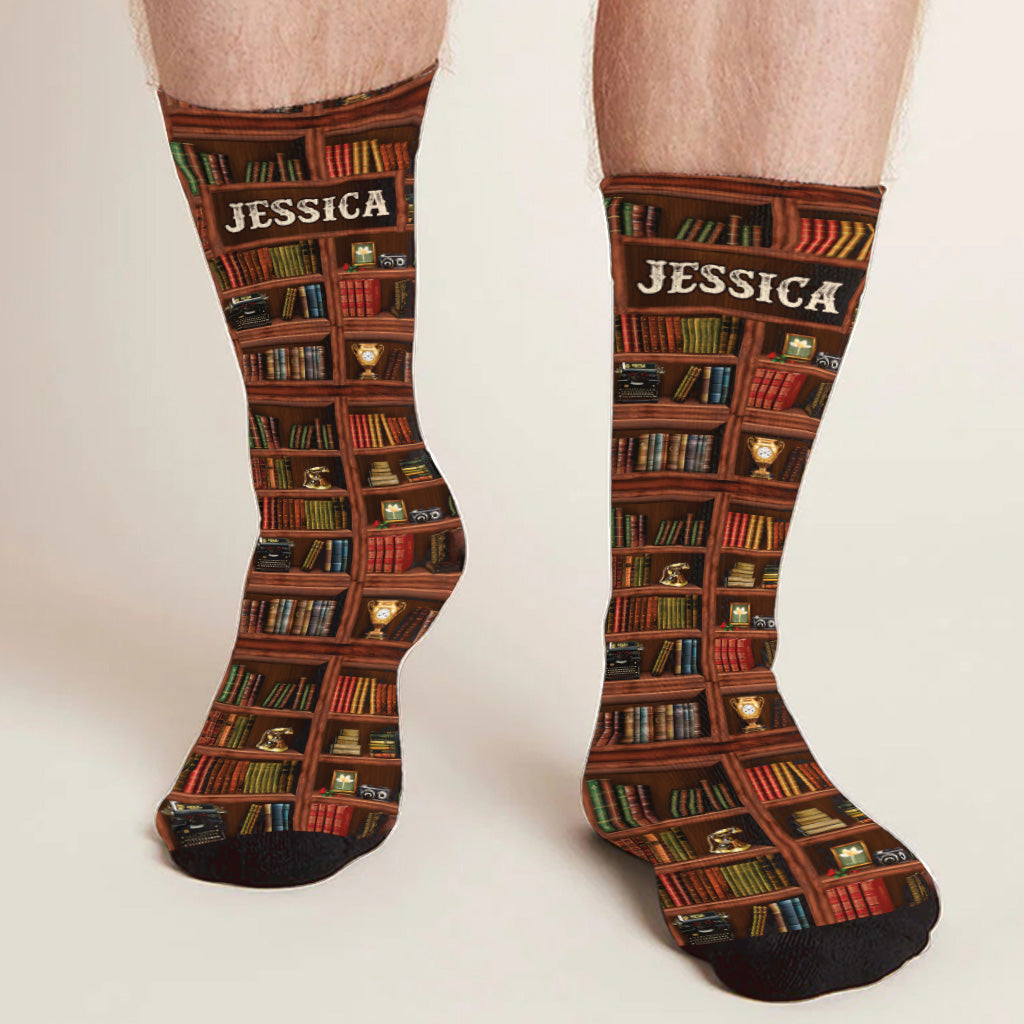 Wenn du das lesen kannst – personalisierte Buchsocken