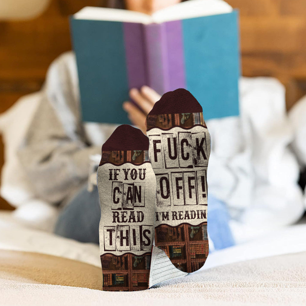 Wenn du das lesen kannst – personalisierte Buchsocken