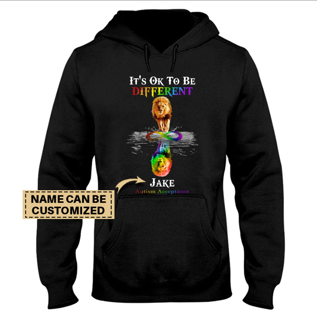 Anderssein ist okay – Personalisiertes T-Shirt und Hoodie zur Akzeptanz von Autismus