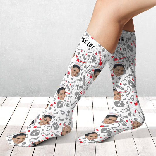 Nurse Life - Personalized Nurse Socks