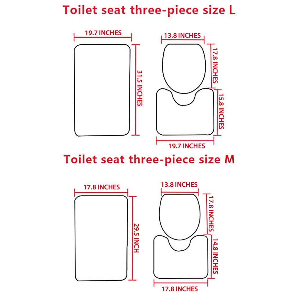 Magic Purple Leaf - Weed 3 Pieces Bathroom Mats Set