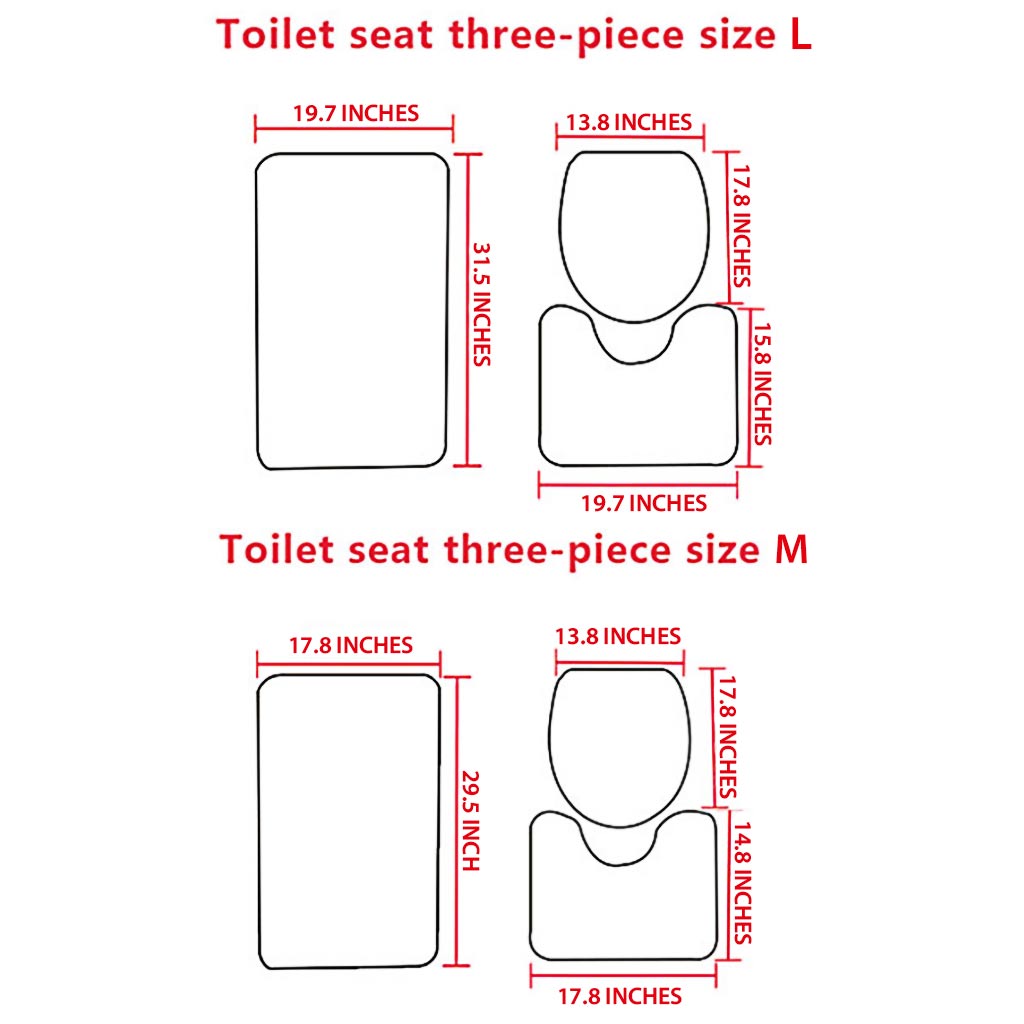 Nice Butt - Cat 3 Pieces Bathroom Mats Set