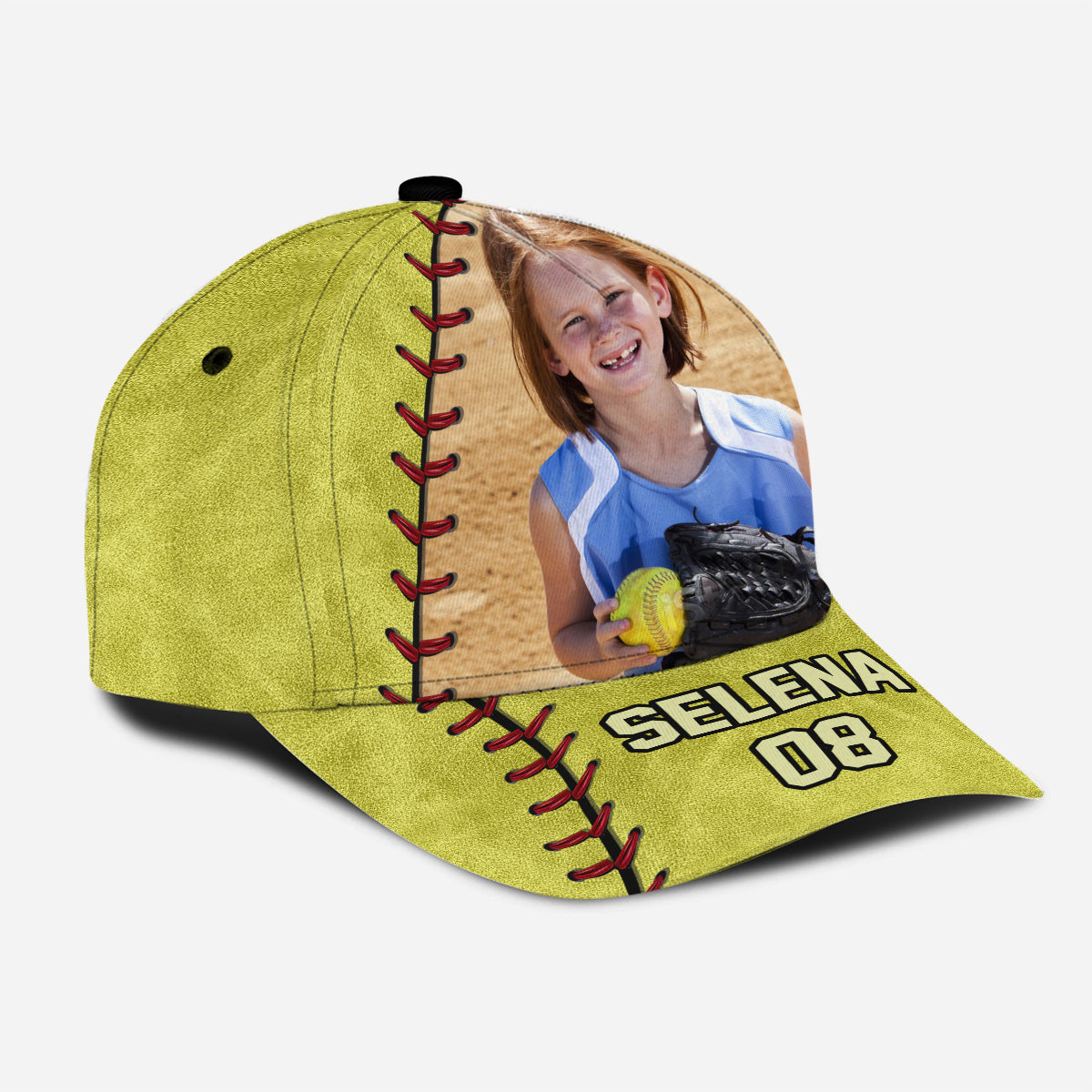 Play Like A Girl Try To Keep Up - Personalized Softball Classic Cap