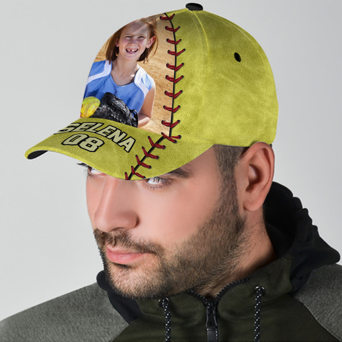 Play Like A Girl Try To Keep Up - Personalized Softball Classic Cap