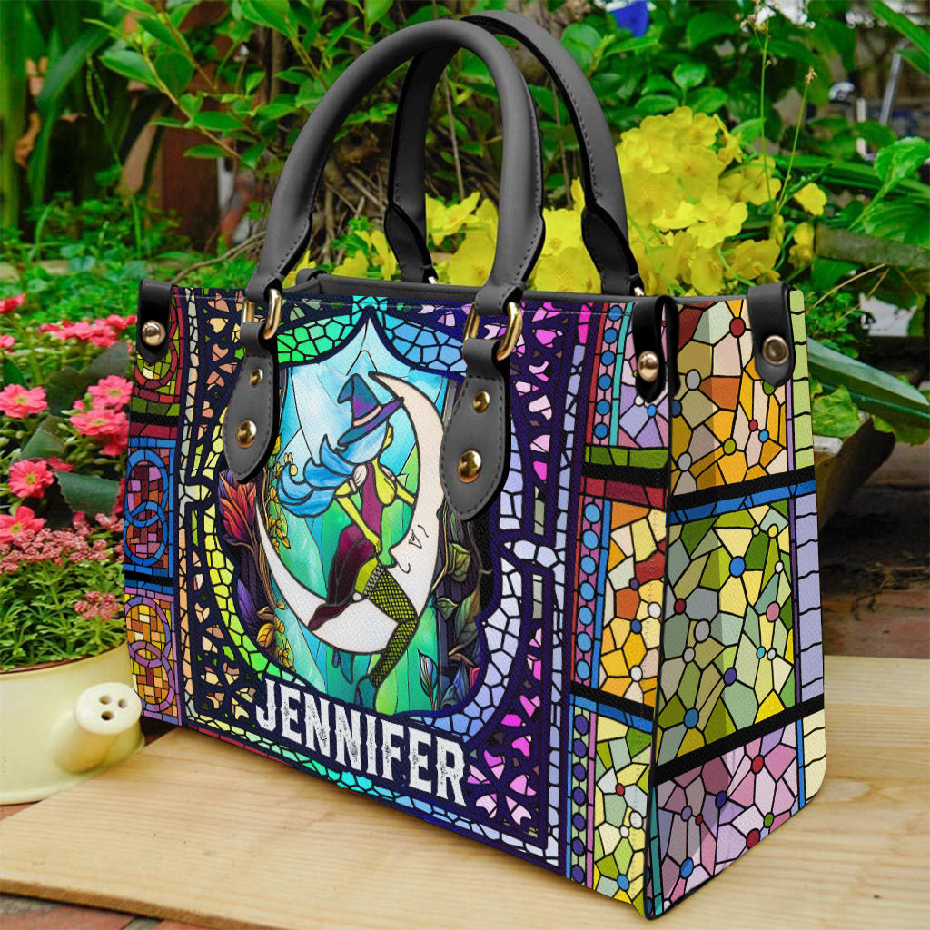 Hexen-Vibes – Personalisierte Hexen-Lederhandtasche