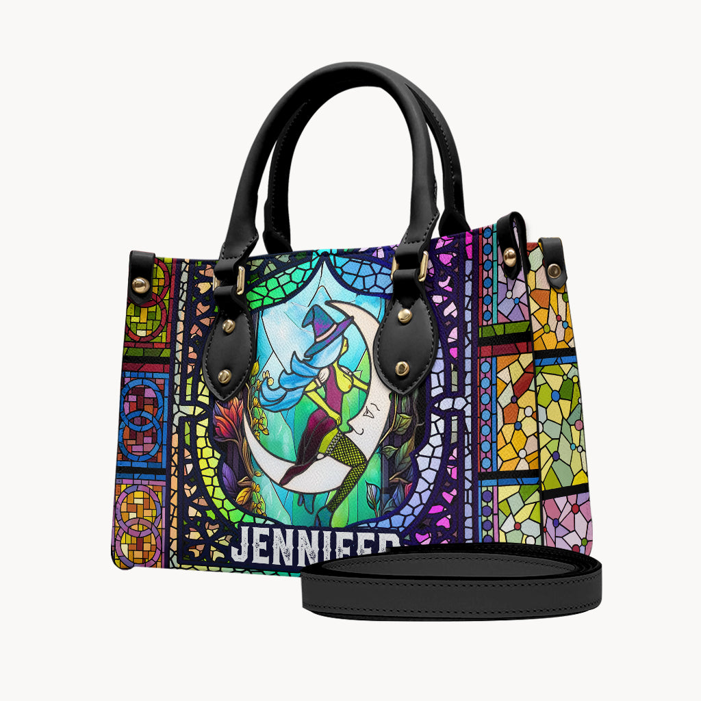 Hexen-Vibes – Personalisierte Hexen-Lederhandtasche