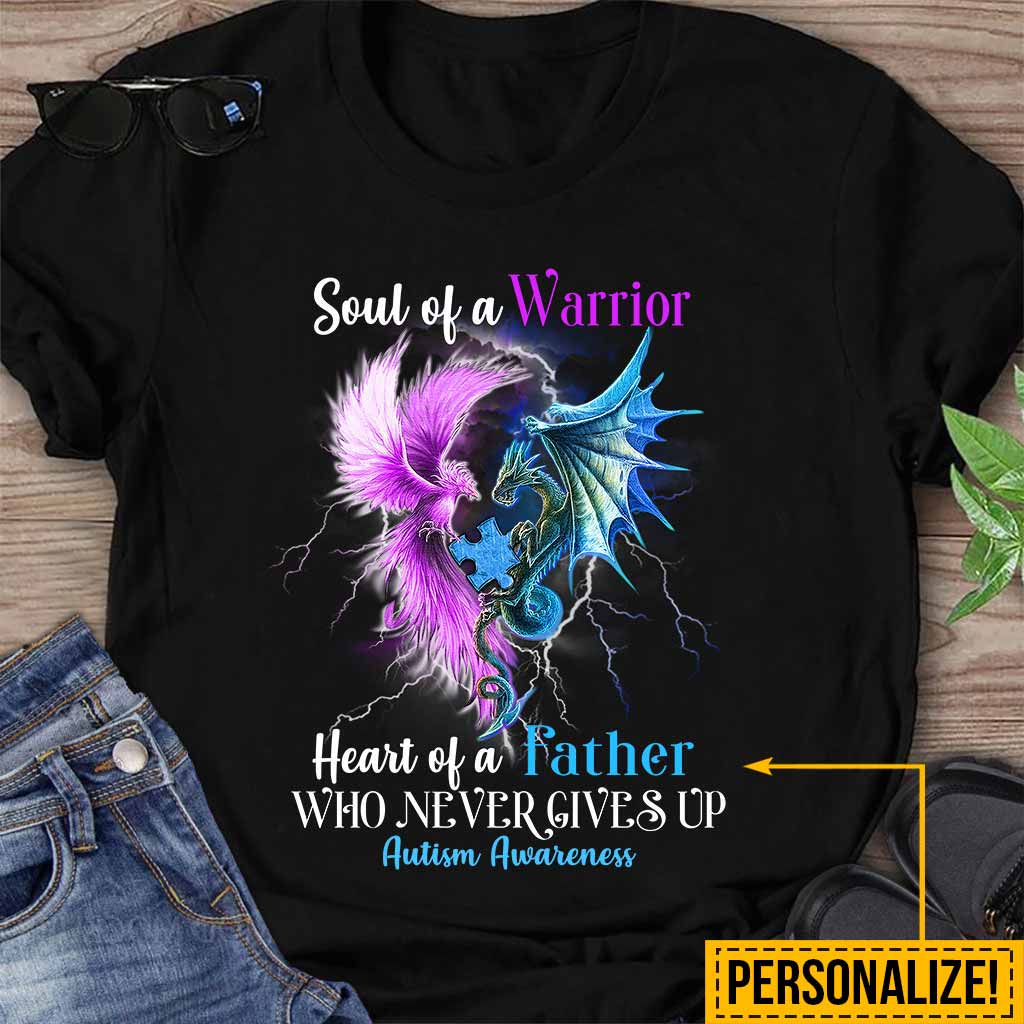 Niemals aufgeben – Personalisiertes T-Shirt und Hoodie zur Sensibilisierung für Autismus