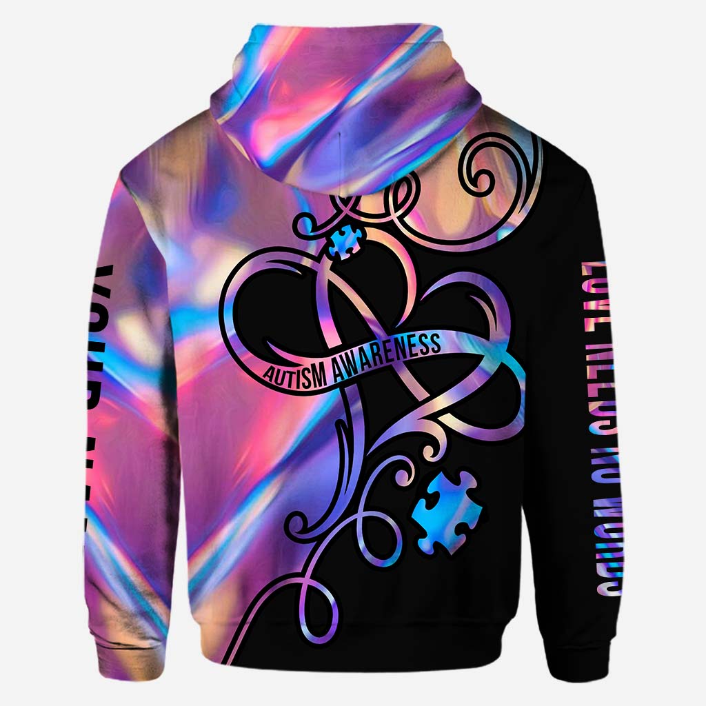 Liebe braucht keine Worte – Personalisiertes T-Shirt und Hoodie zur Sensibilisierung für Autismus