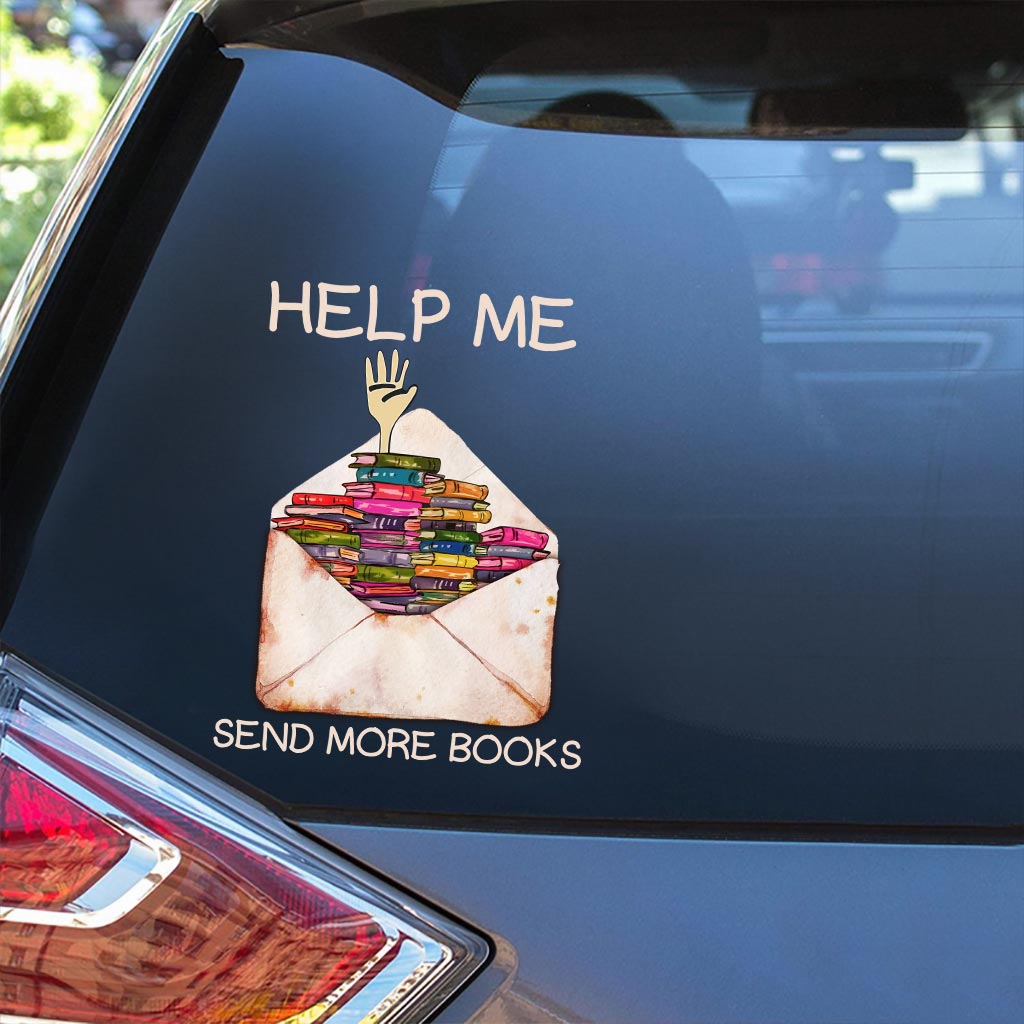 Hilf mir, mehr Bücher zu versenden (Aufkleber voll)