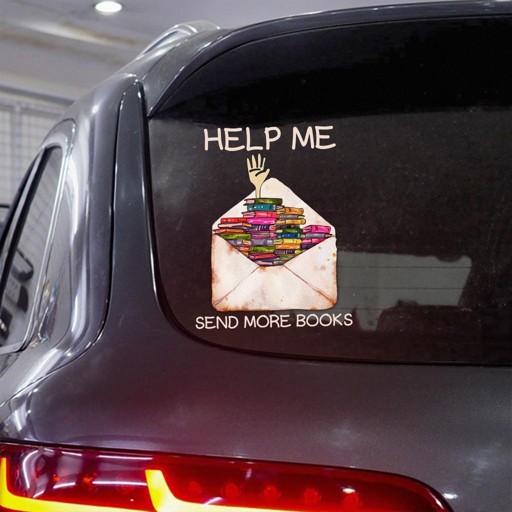 Hilf mir, mehr Bücher zu versenden (Aufkleber voll)