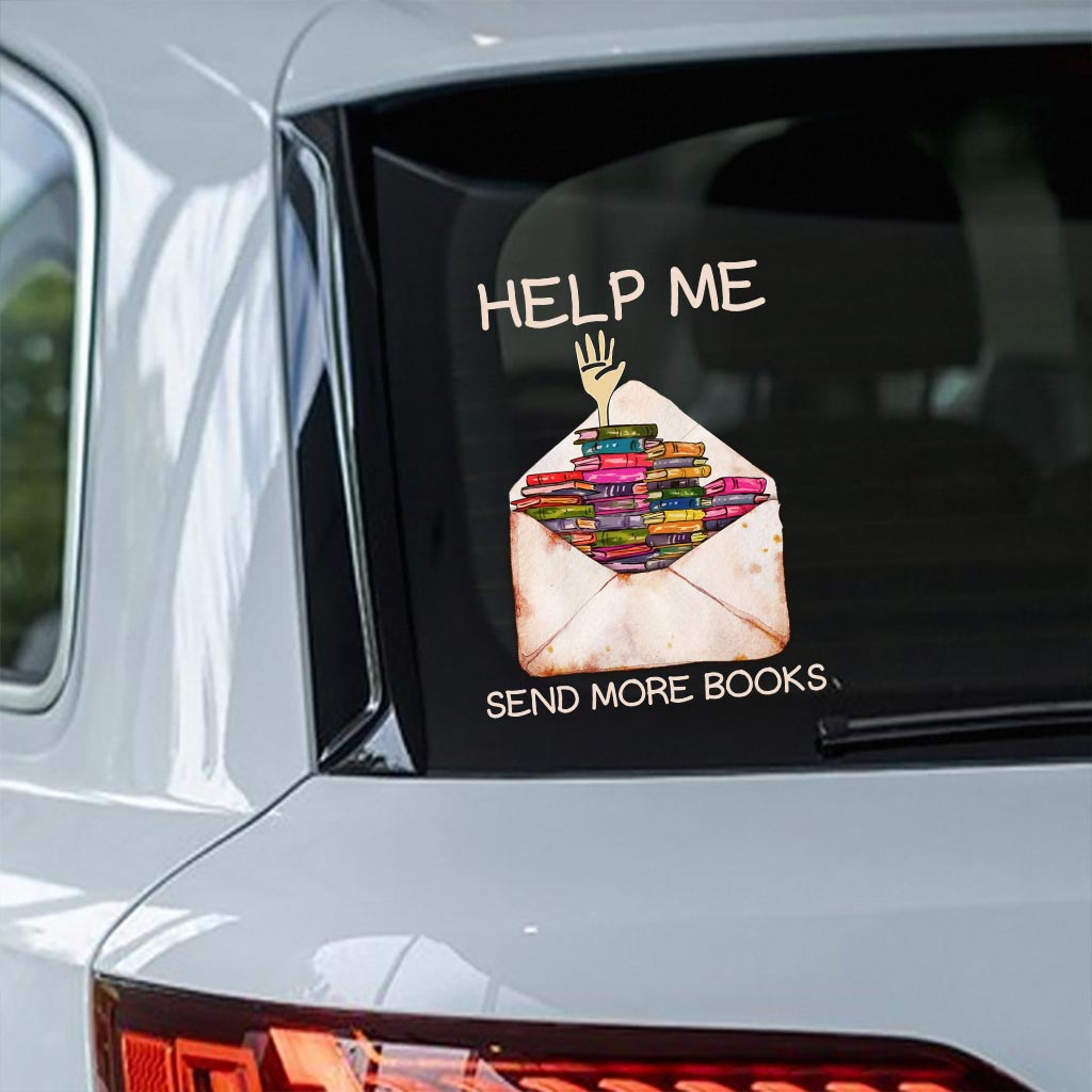 Hilf mir, mehr Bücher zu versenden (Aufkleber voll)