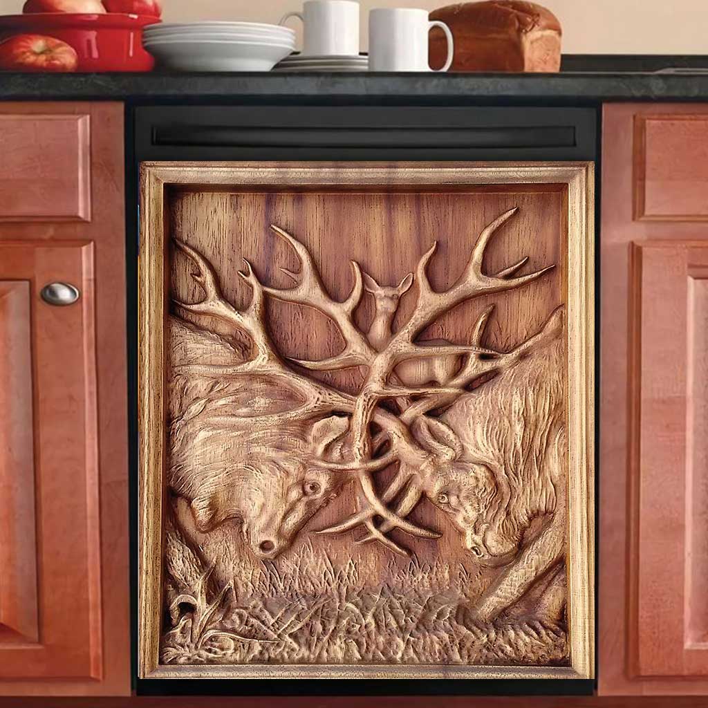 Love Hunting - Dishwasher Cover With 3D Pattern Print