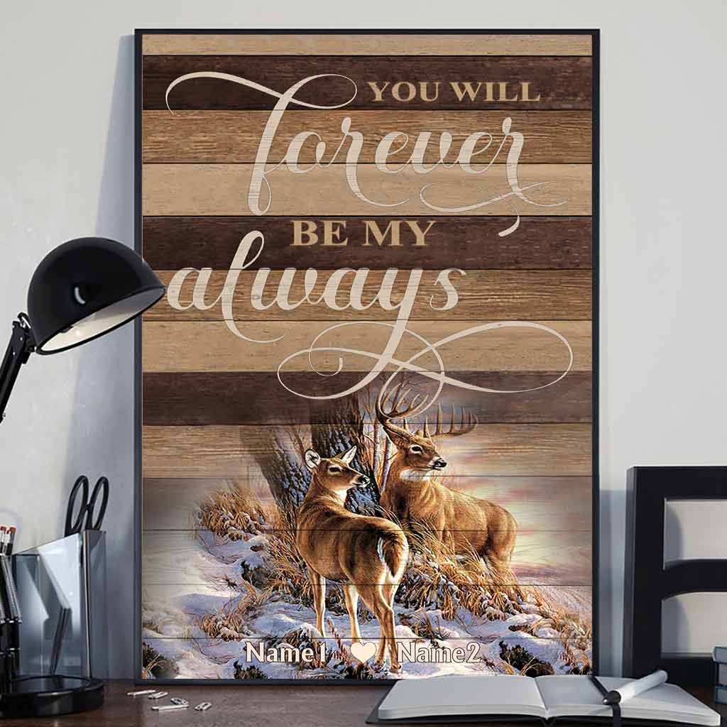 Du wirst für immer mein Ein und Alles sein – personalisiertes Jagdposter