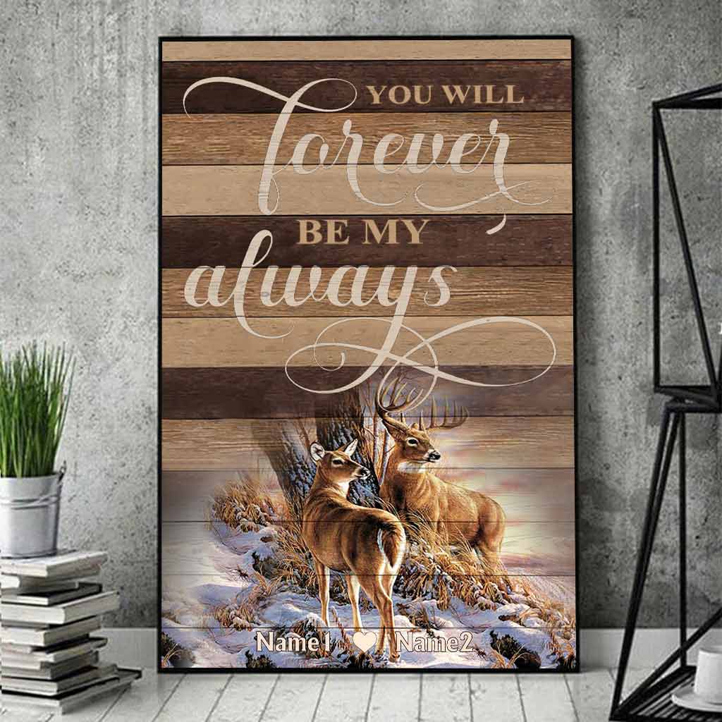 Du wirst für immer mein Ein und Alles sein – personalisiertes Jagdposter