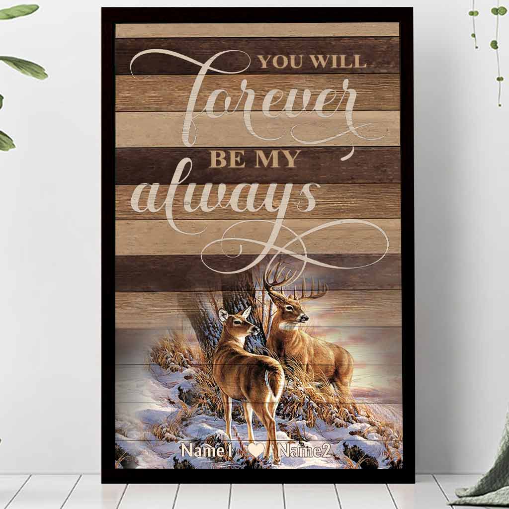 Du wirst für immer mein Ein und Alles sein – personalisiertes Jagdposter