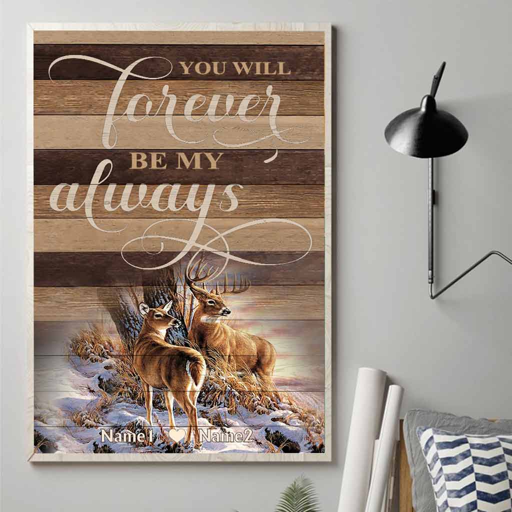 Du wirst für immer mein Ein und Alles sein – personalisiertes Jagdposter