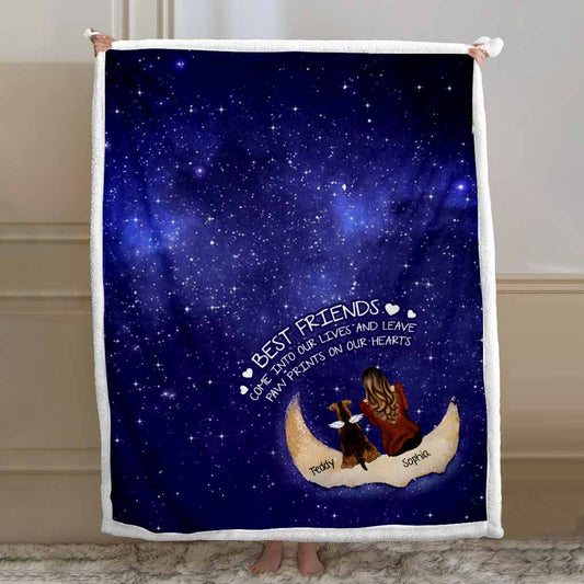 Forever In Our My Heart - Personalized Dog Blanket