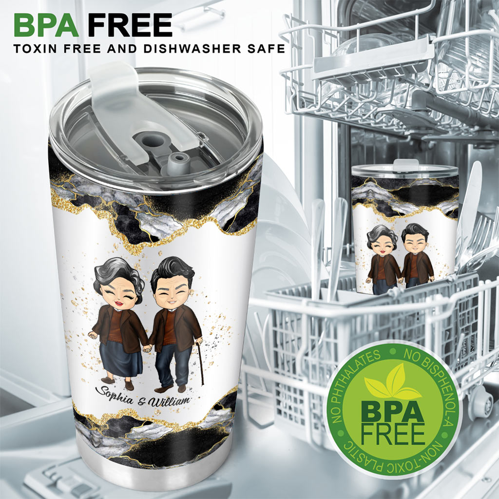 Ich möchte mit dir alt werden – personalisierter Paar-Trinkbecher