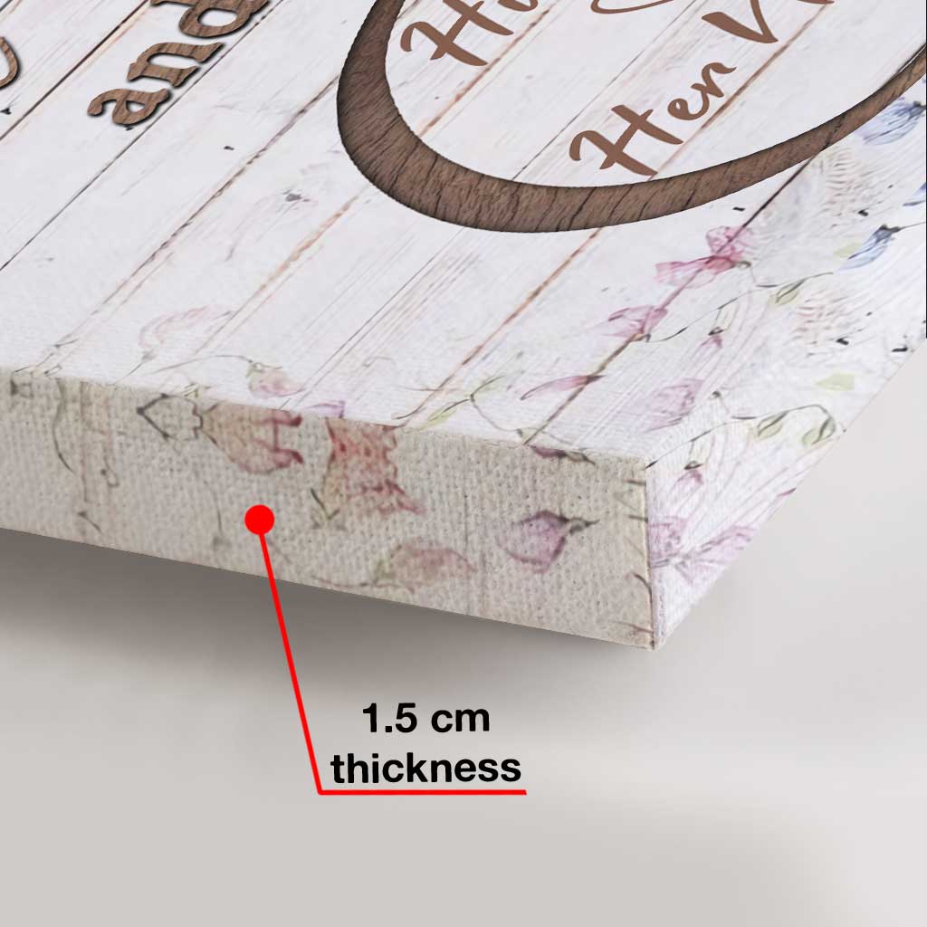 Ich liebe dich bis in alle Ewigkeit – Personalisierte Leinwand und Poster für Paare