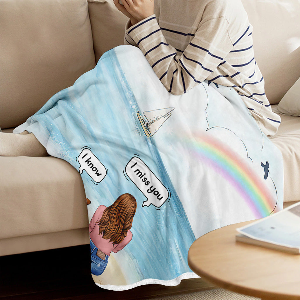 Ich vermisse dich – personalisierte Hundedecke