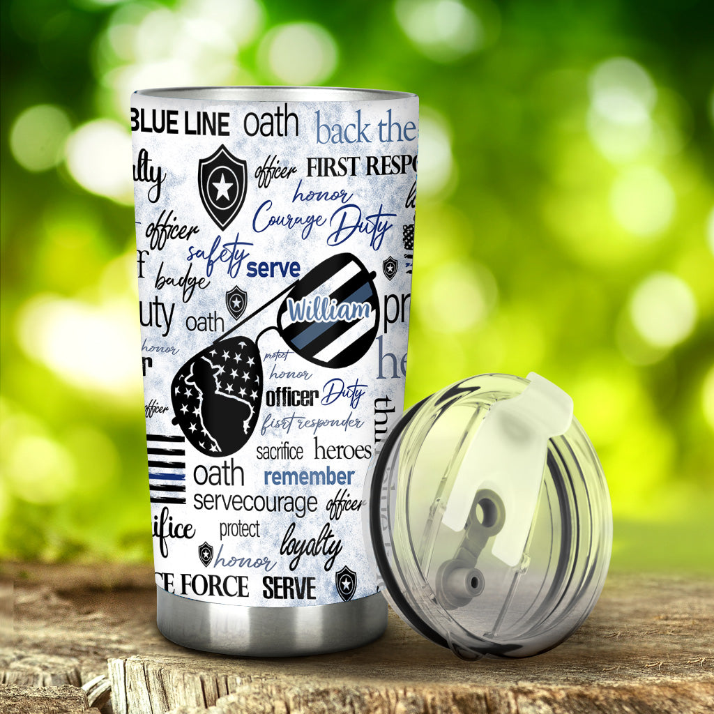 Police Officer - Personalized Police Officer Tumbler