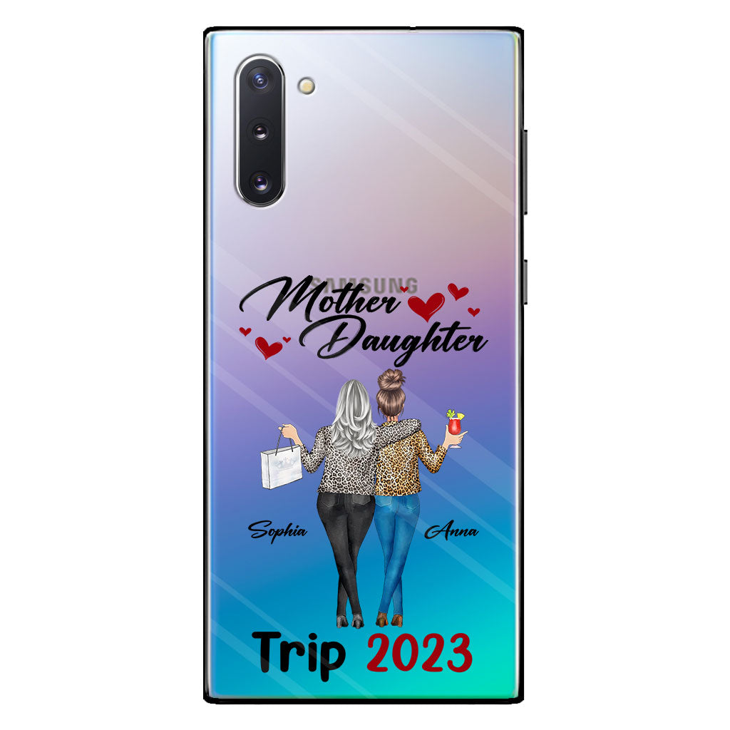 Liebe Pferde – Personalisierte transparente Handyhülle für Mütter